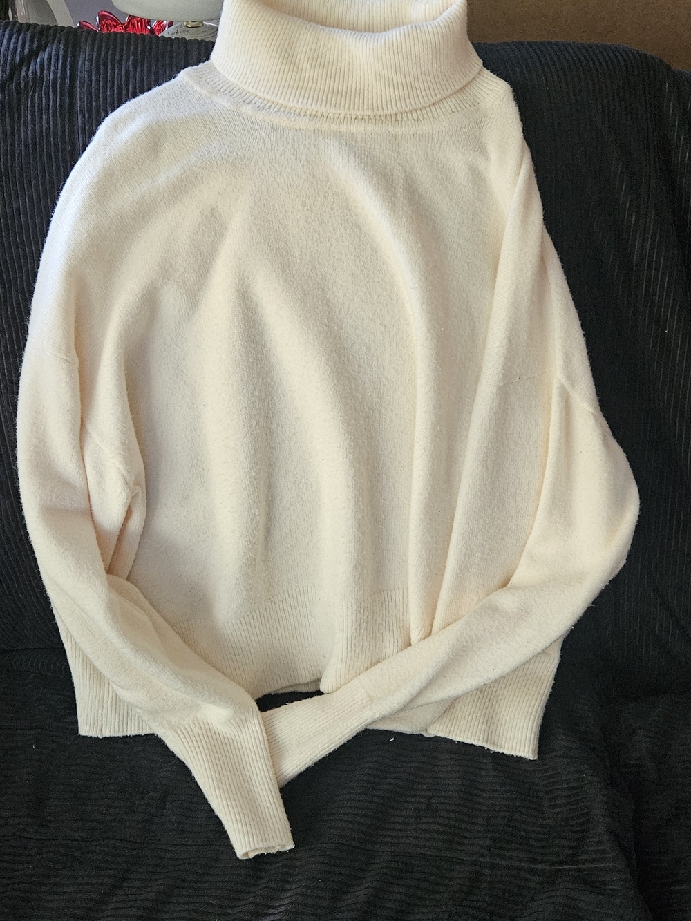 H&M Cream Turtleneck Sweater